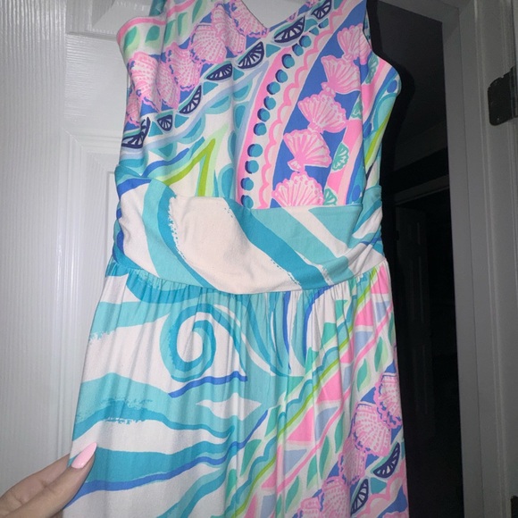 Beautiful long, Lily Pulcher dress gently used - Picture 4 of 5